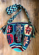 Blue Combo Mayan Tribal Quilted Travel Bag by Daughters of Culture