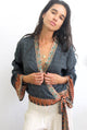 M/L Ancient Ruins Wrap Top by Daughters of Culture