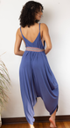 Kyanite Blue Yoga Knit Jumpsuit with Pockets