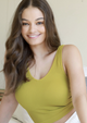 V Neck Ribbed Crop Top