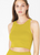 Chevron Highneck Crop Top