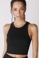 Chevron Highneck Crop Top