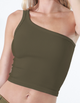 One Shoulder Rib Top