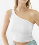 One Shoulder Rib Top