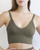 V Neck Rib Crop Top