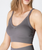 V Neck Rib Crop Top