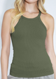 Highneck Ribbed Tank