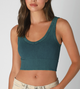 Chevron V Neck Crop Top