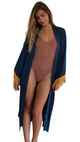 Teal Fringe Retreat Robe