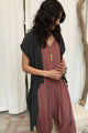 Crinkle Black Stone Wash Crinkle Black Stone Wash Pagoda Wrap by Daughters of Culture