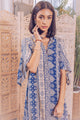  Blue Mantra Prayer Gown by Daughters of Culture