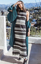 Mineral Teal Petal Robe