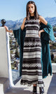 Mineral Teal Petal Robe