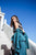 Mineral Teal Petal Robe