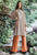 Rust Boho Mock Neck Dress
