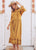 Seed of Life Gaucho Dress in Gold