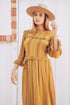 Seed of Life Gaucho Dress in Gold