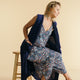  Navy Queen Maxi Vest by Daughters of Culture