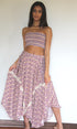 Woodcut Tulips Sufi Skirt