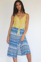 Arabian Blue Pencil Skirt