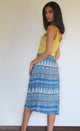 Arabian Blue Pencil Skirt