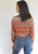 Arabian Copper Tie Front Top