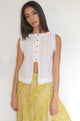 Embroidered Button Down Top