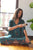 Mineral Teal Petal Robe