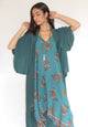 Mineral Teal Petal Robe