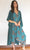 Mineral Teal Petal Robe