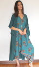Mineral Teal Petal Robe