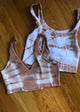 Tie Dye Chevron Crop Top