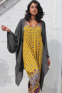  Potter&rsquo;s Stone Wash Kimono {Charcoal} by Daughters of Culture