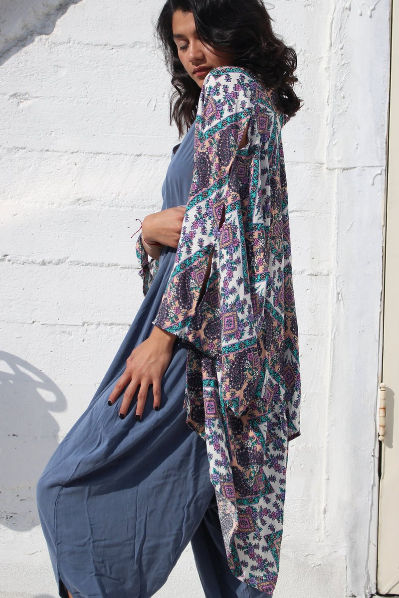 Amethyst Queen Kimono - Yoga Clothing by Daughters of Culture