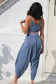  Navy Stone Wash Jumpsuit by Daughters of Culture