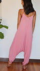 Rose Crinkle Stone Wash Jumpsuit