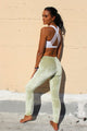  Crystal Green Velour Legging by Daughters of Culture