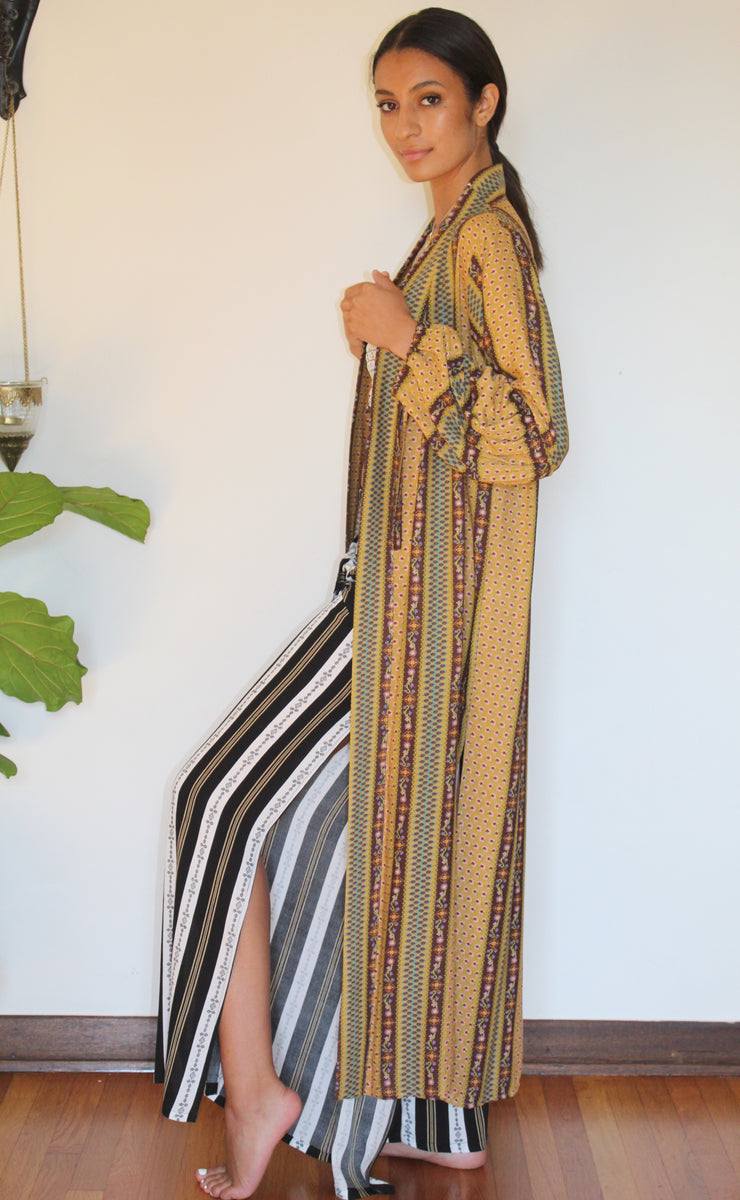Golden Temple Yukata Robe - Yoga Clothing by Daughters of Culture