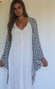 Black & White Mosaic Tile Kimono