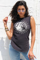 M/L / Black Sacred Angels Tank by Daughters of Culture
