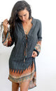 Ancient Ruins / M/L Ancient Ruins Bengali Tunic by Daughters of Culture