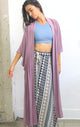 Plum Plum Stone Wash Butterfly Robe by Daughters of Culture
