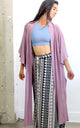  Plum Stone Wash Butterfly Robe by Daughters of Culture