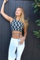  Rising Swan Foil Infinity Bra by Daughters of Culture