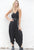 Black Yoga Knit Jumpsuit with Pockets