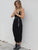 Black Yoga Knit Jumpsuit with Pockets