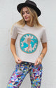Tan Woman of the World Tee