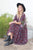 Blooming Ruby Petal Maxi Dress
