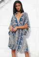  Blue Mantra Petal Dress by Daughters of Culture