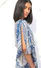  Blue Mantra Petal Dress by Daughters of Culture